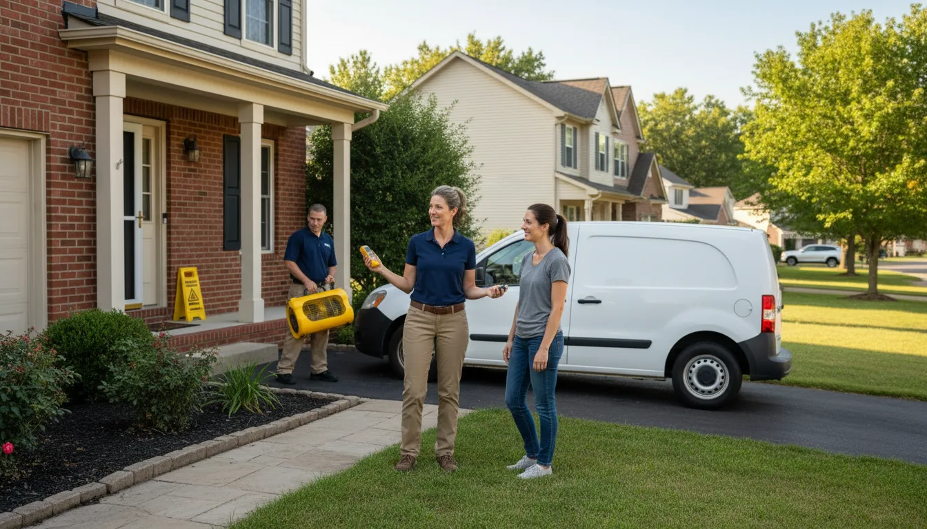 Residential water damage restoration in Livingston, LA